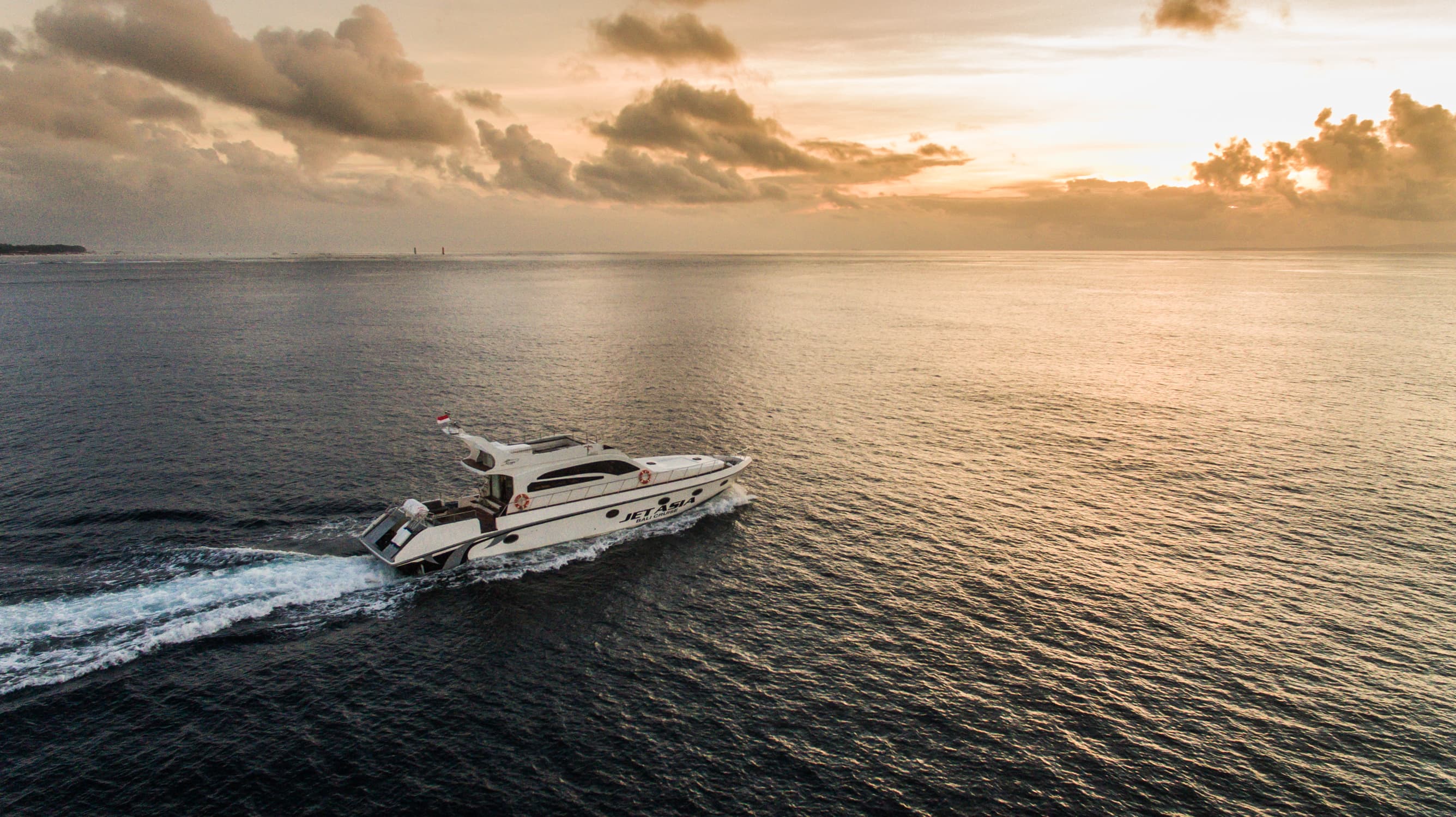 Jet Asia Bali Cruise luxury yacht at sea in Bali
